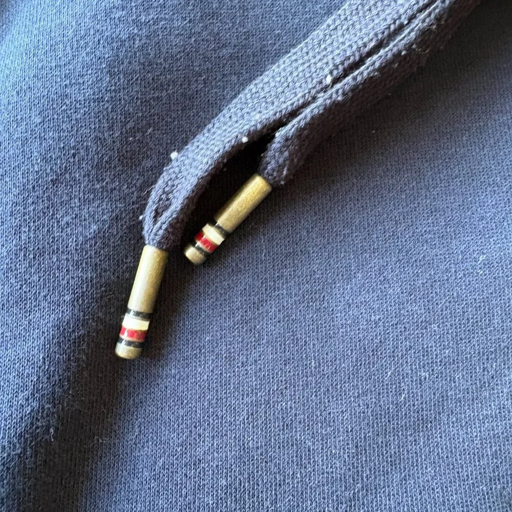 Tommy Hilfiger Hoodie Mens Small Navy Logo Preppy Classic Pullover - Picture 4 of 8